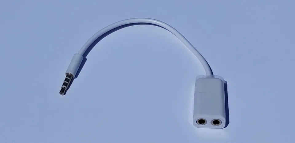 Conversor hodetelefonsplitter adapter deling