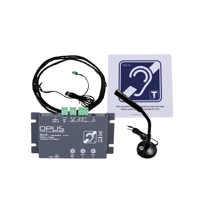Opus Technologies DCL20-K1 teleslynge høreforsterker kompakt