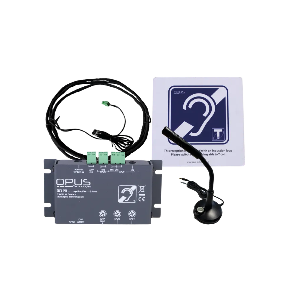 Opus Technologies DCL20-K1 teleslynge høreforsterker kompakt
