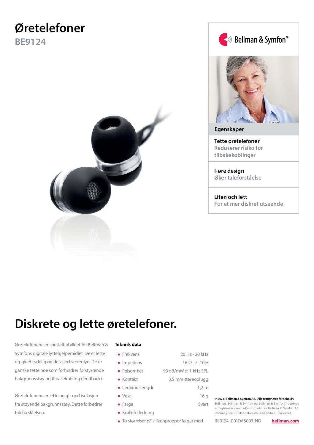 Høvik Hørsel Maxi øretelefoner samtaleforsterker stereo