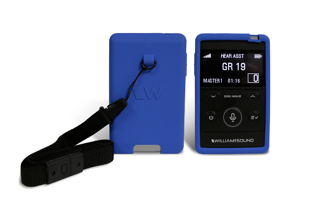 Williams Sound Digi-Wave silikontrekk med snor svart