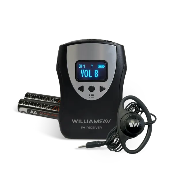 Williams Sound R38 FM mottaker med øretelefon OLED