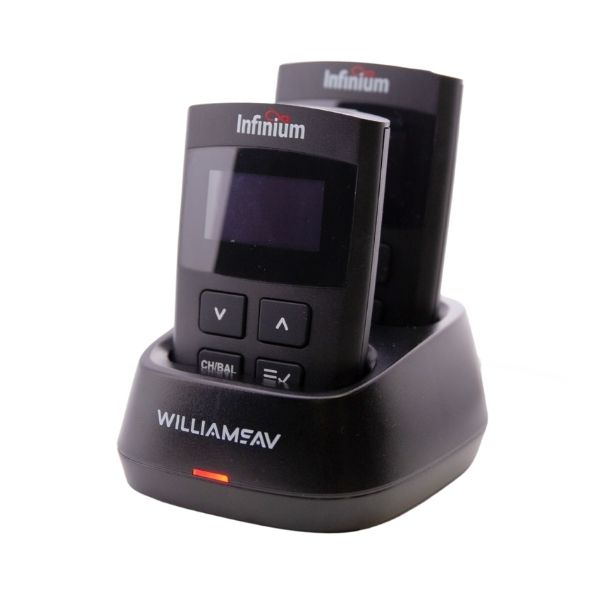 Williams Sound Infinium 2-bays lader Auracast mottakere