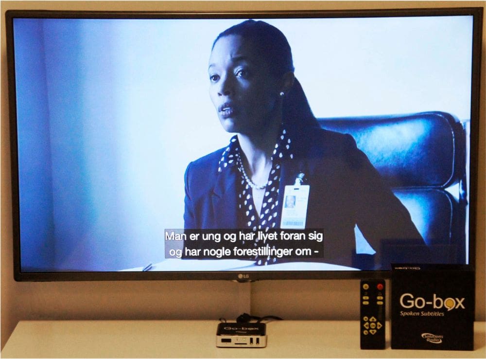 Go-box+ undertekstleser TV oppleser talesyntese