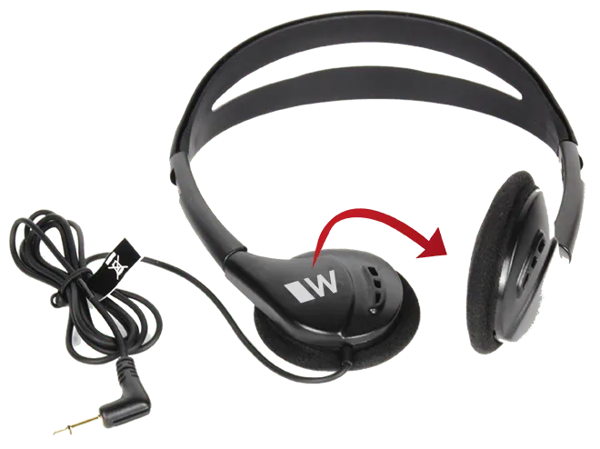 Williams Sound sammenleggbare hodetelefoner mono voksen