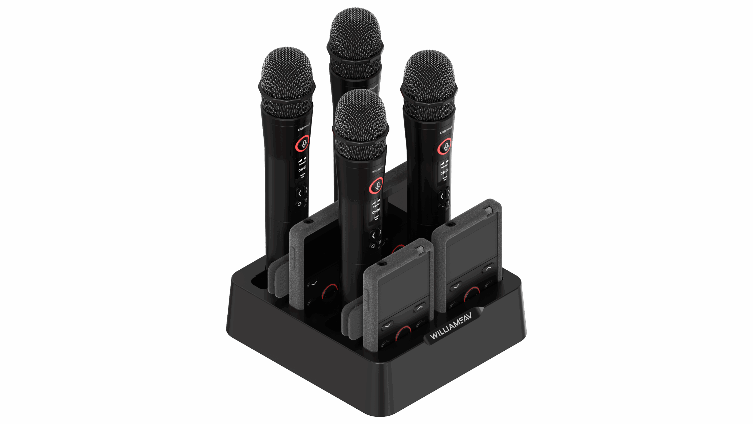 Williams Sound Digi-Wave 8-Bay lader 8-port for T410
