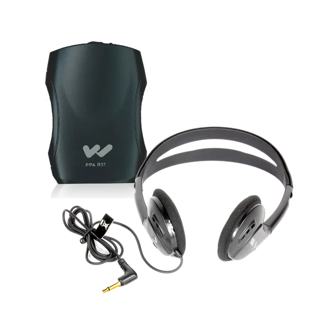 Williams Sound R37 FM mottaker med hodetelefoner