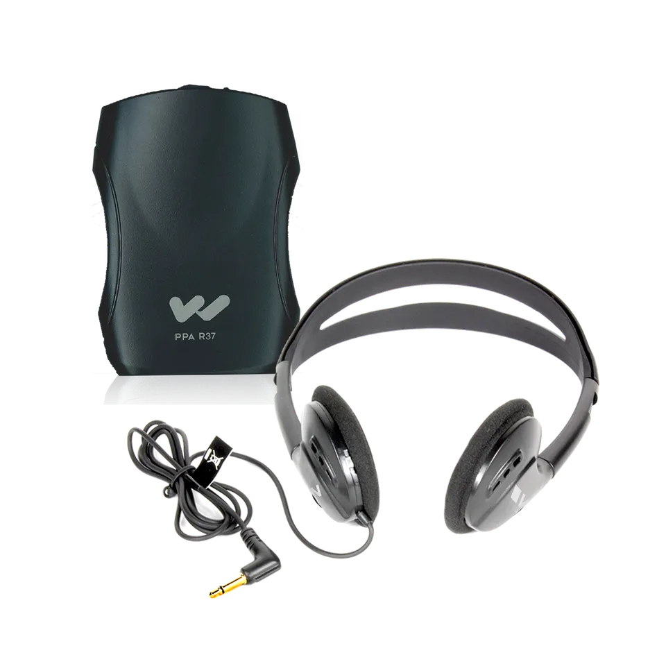 Williams Sound R37 FM mottaker med hodetelefoner