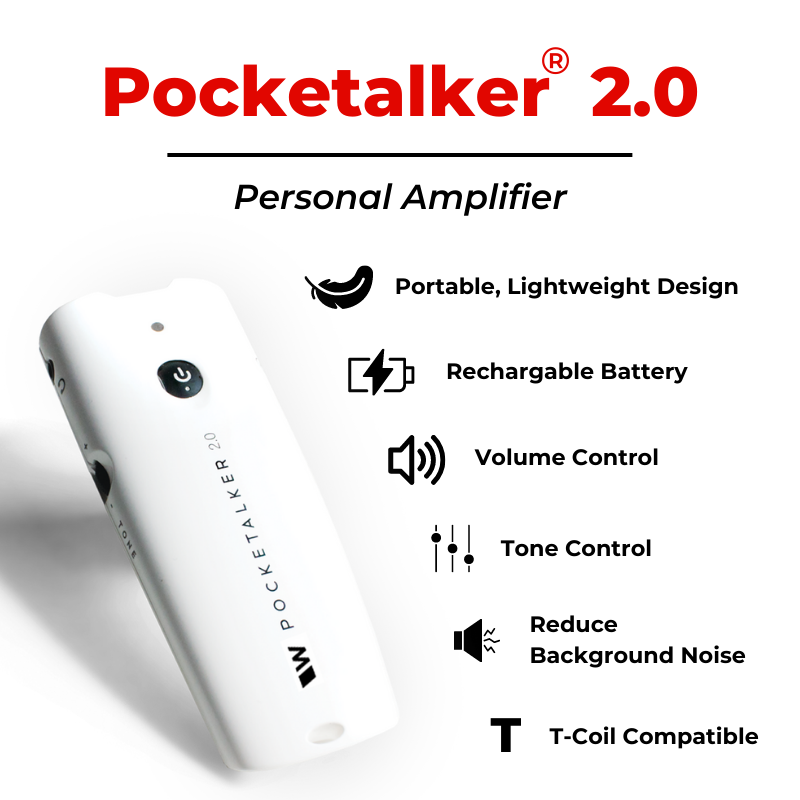 Williams Sound Pocketalker 2.0 PKT E1 høreforsterker tone