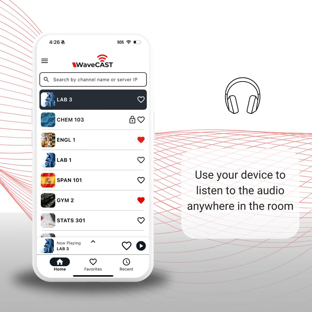 Williams Sound WaveCAST lytteapp iOS Android