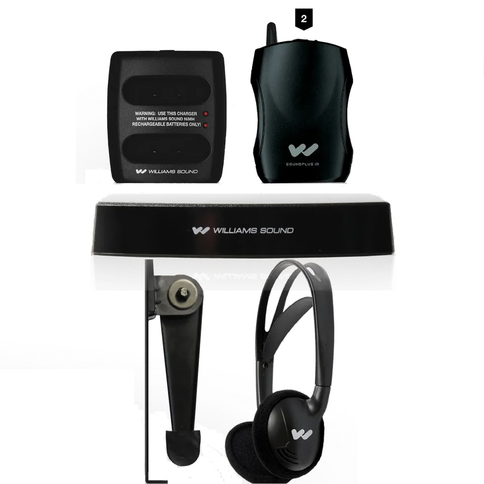 Williams Sound infrarødt system 2 mottakere TV