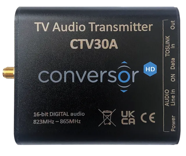 Conversor ProAudio TV-sender med TOSLINK strømforsyning