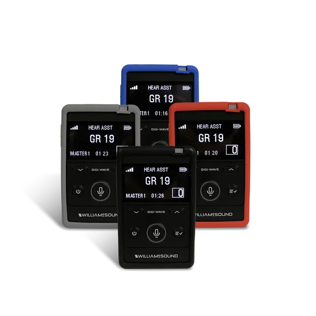Williams Sound Digi-Wave silikontrekk med snor svart