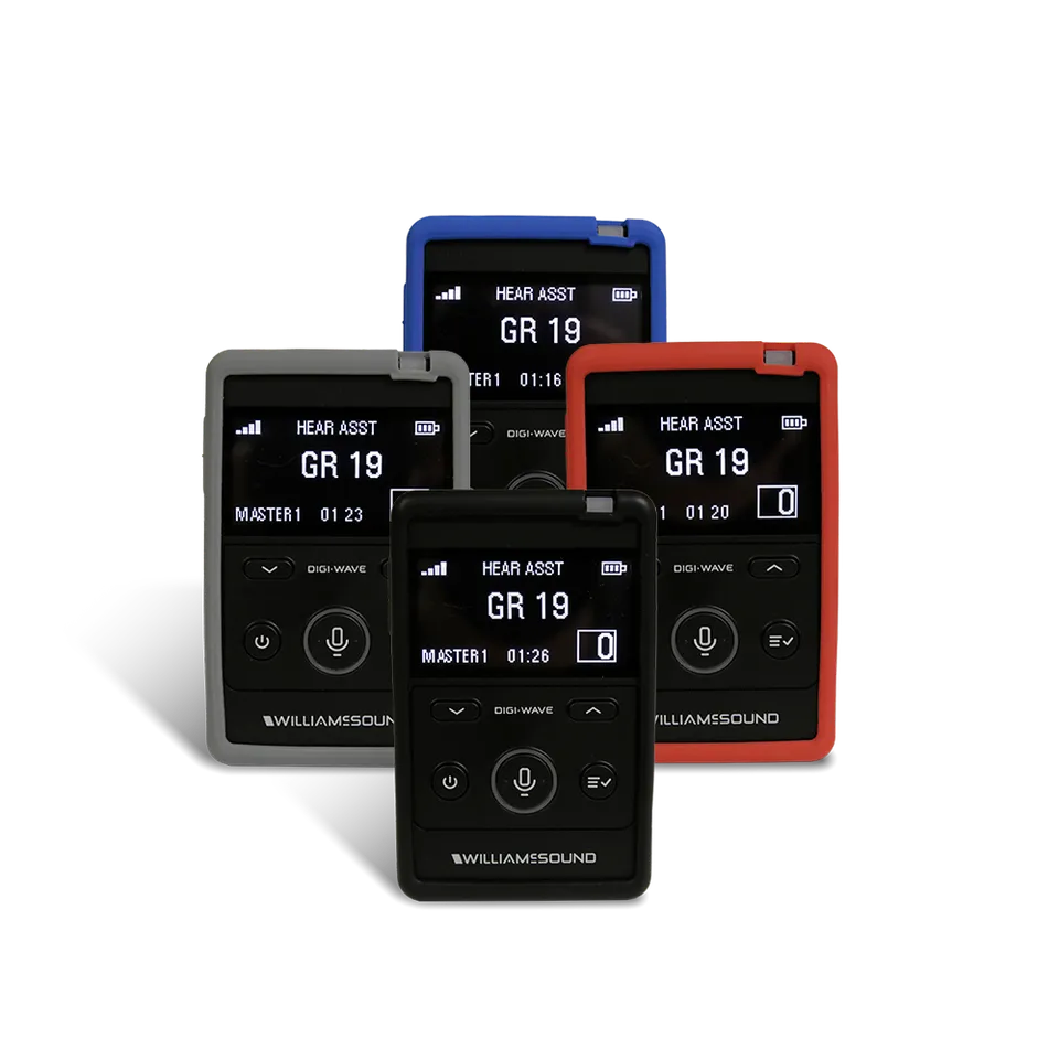 Williams Sound Digi-Wave silikontrekk med snor svart