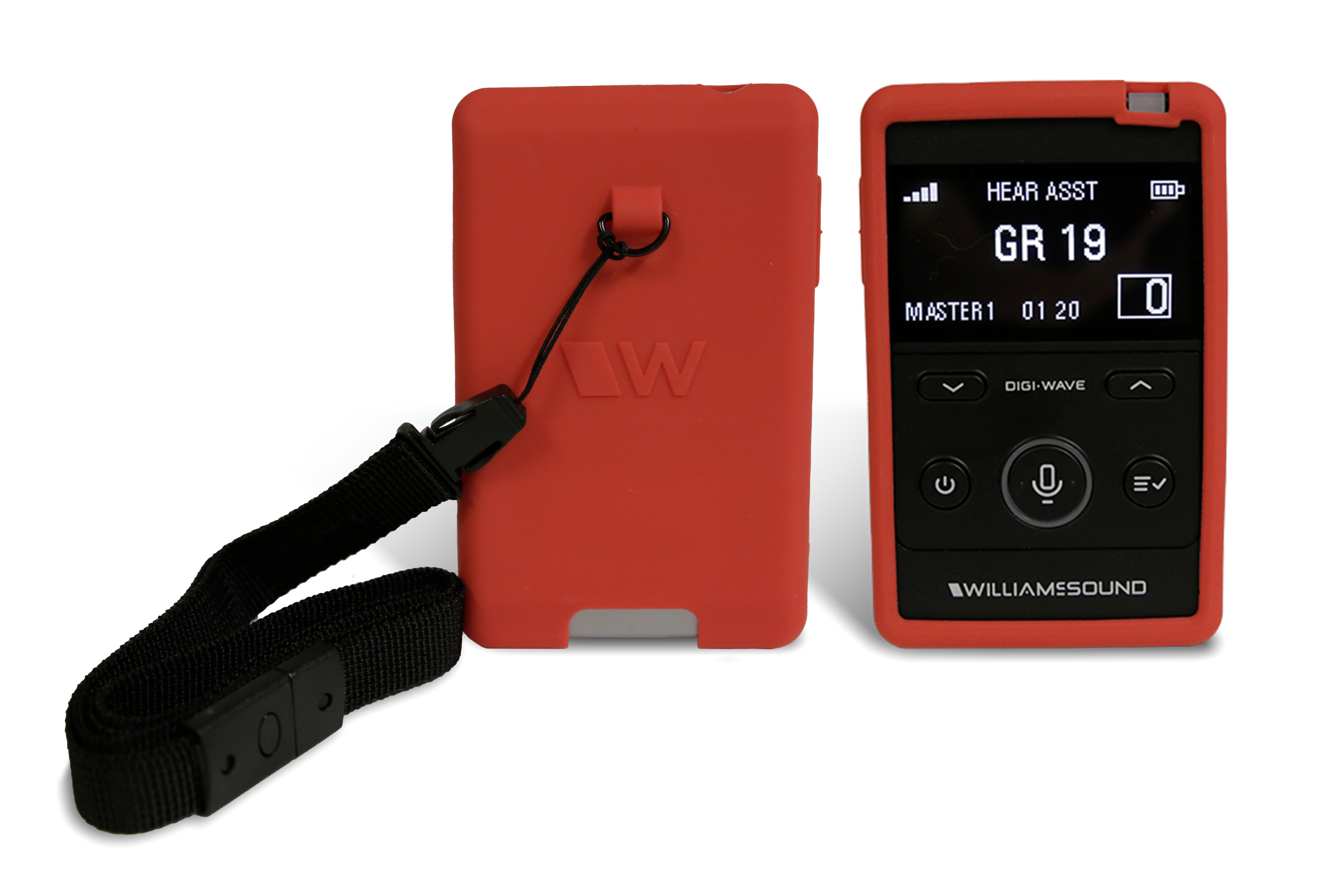 Williams Sound Digi-Wave silikontrekk med snor svart